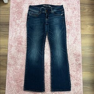American Eagle Outfitters Women's Dark Blue Boot Cut Jeans